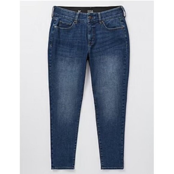 ANA New Approach 30W SHORT Mid Rise Skinny Jeans Women Plus Size 30 W Jean *2D - Picture 8 of 10